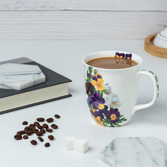 Botanical Flowers Viola Java Mug