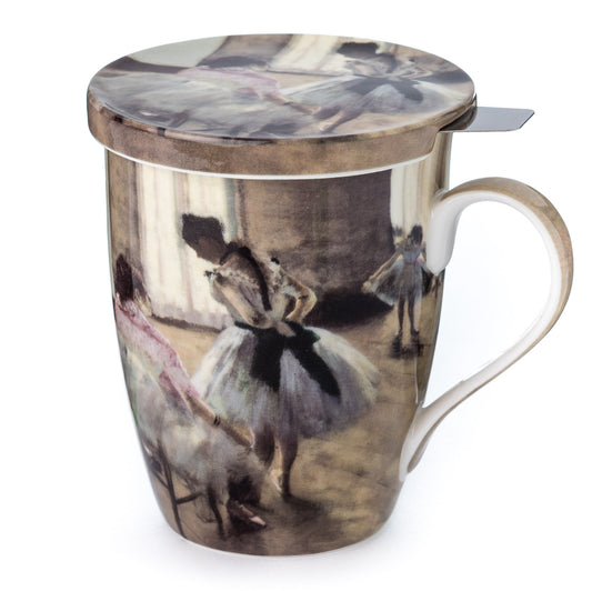 Degas The Dance Lesson Tea Mug w/ Infuser and Lid