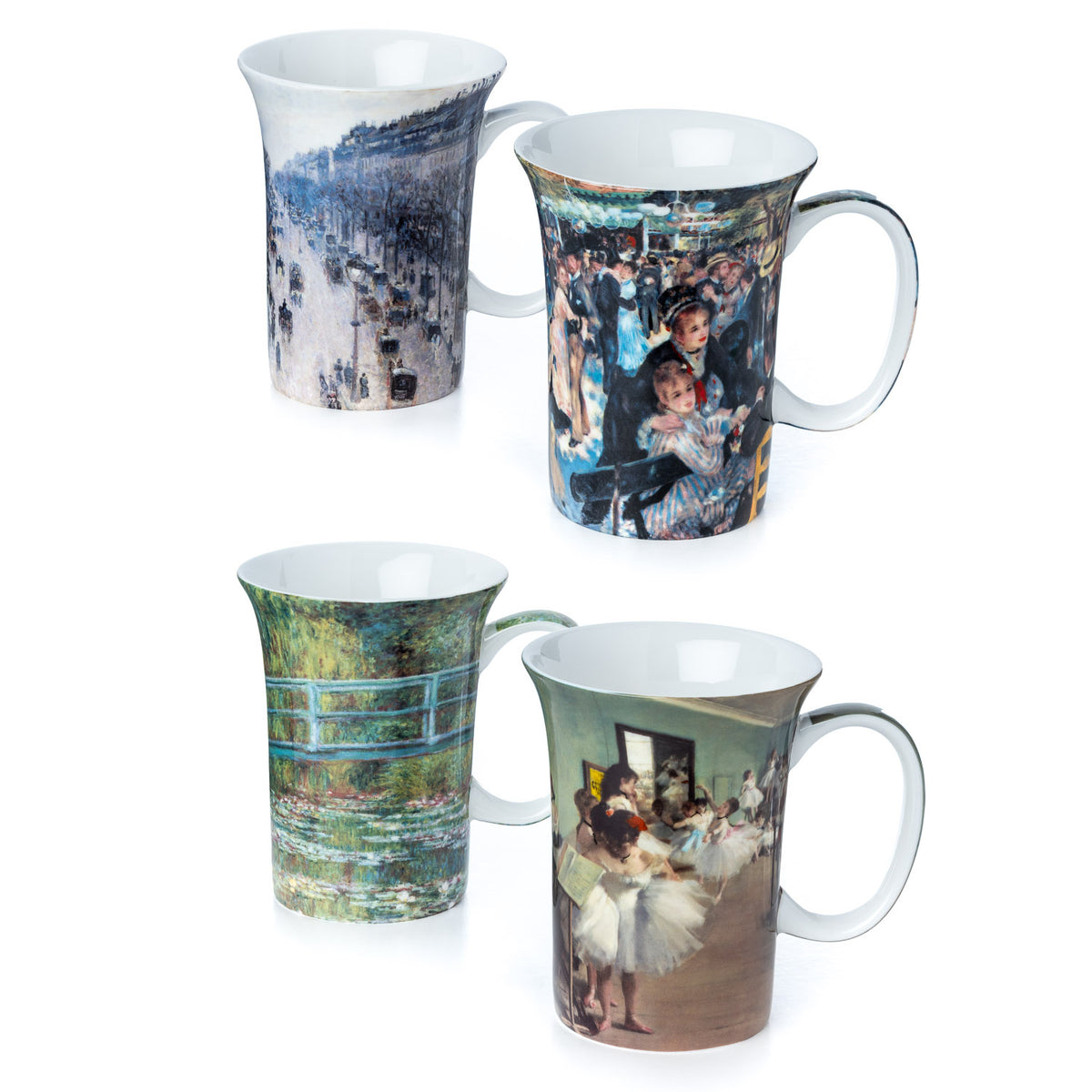 Impressionists set of 4 Mugs | McIntosh Mugs