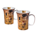 Klimt The Kiss set of 2 Mugs