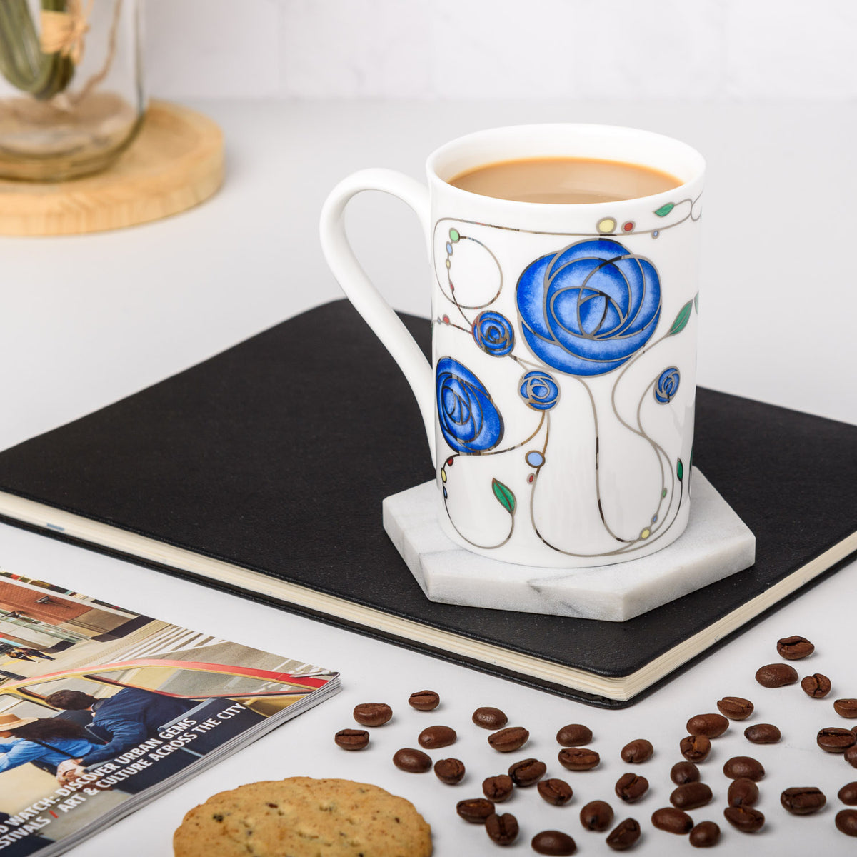 Ceramic Tea Cups Drinkware, Coffee Cup Biscuit, Ceramic Coffee Mug