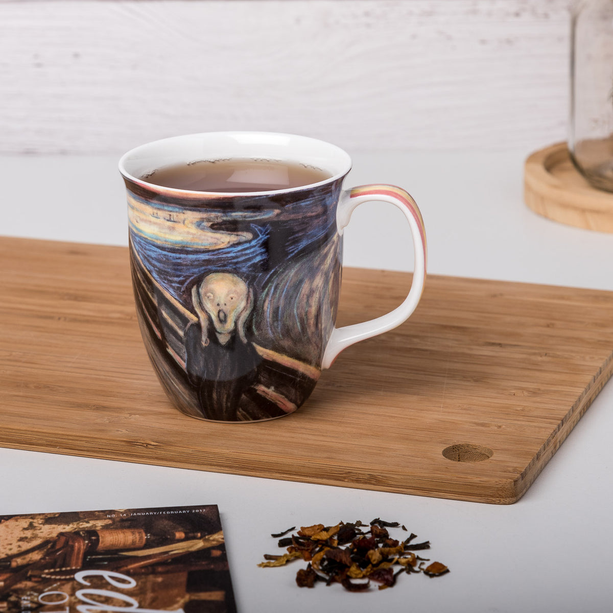 Edvard Munch the Scream 2.5 Oz Espresso Cup and Saucer 5 Colors Assorted  Extra Small Espresso Coffee Cup Tiny Mug Art Gifts 