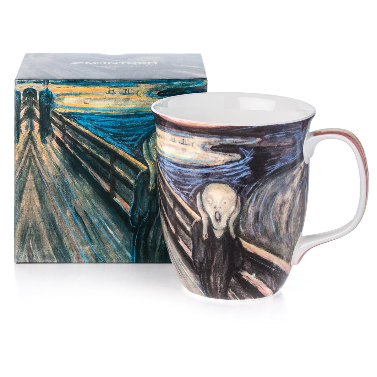 Edvard Munch the Scream 2.5 Oz Espresso Cup and Saucer 5 Colors Assorted  Extra Small Espresso Coffee Cup Tiny Mug Art Gifts 
