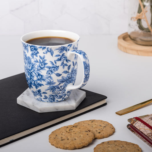 Chintz Light Blue Roses Java Mug