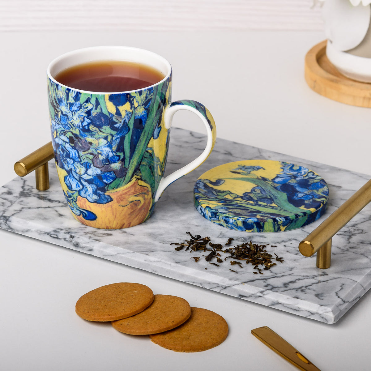 McIntosh Trading - Set of 2 Mugs - Van Gogh Flowers