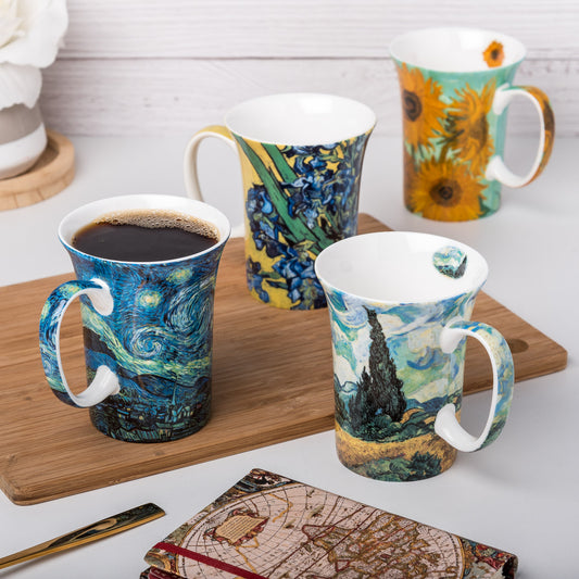 Van Gogh Set of Four Mugs | Gift Boxed