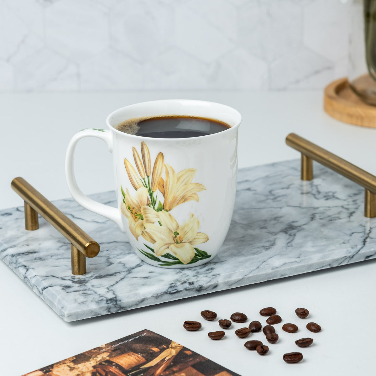 Botanical Flowers Lily Java Mug | McIntosh Mugs