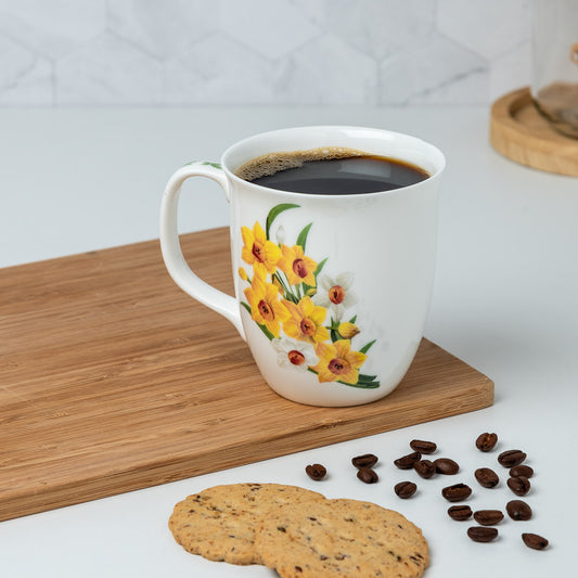 Botanical Flowers Narcissus Java Mug