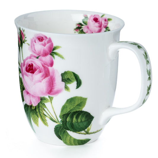 Botanical Flowers Pink Rose Java Mug
