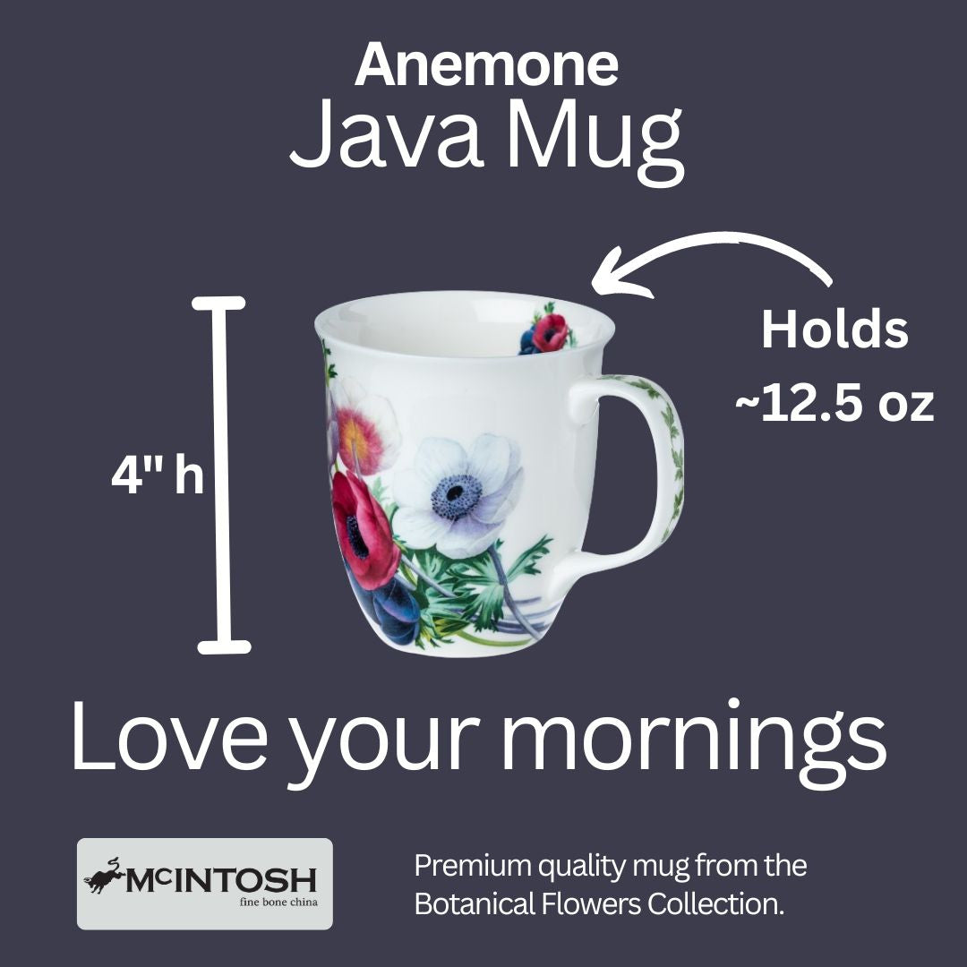 Botanical Flowers Four-Mug Java Bundle
