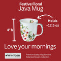 Botanical Flowers Festive Floral Java Mug