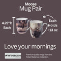 Moose Mug Pair