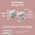 Bird Garden Mug Pair