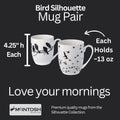 Bird Silhouette Mug Pair