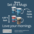 Bruce set of 4 Mugs