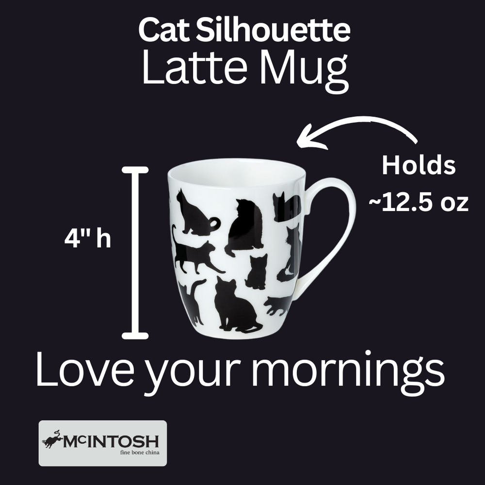 Cat Silhouette Latte Mug