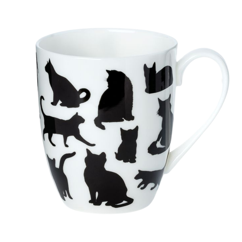 Cat Silhouette Latte Mug