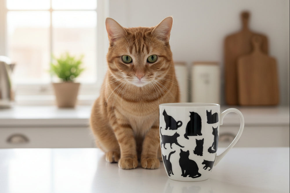 Cat Silhouette Latte Mug