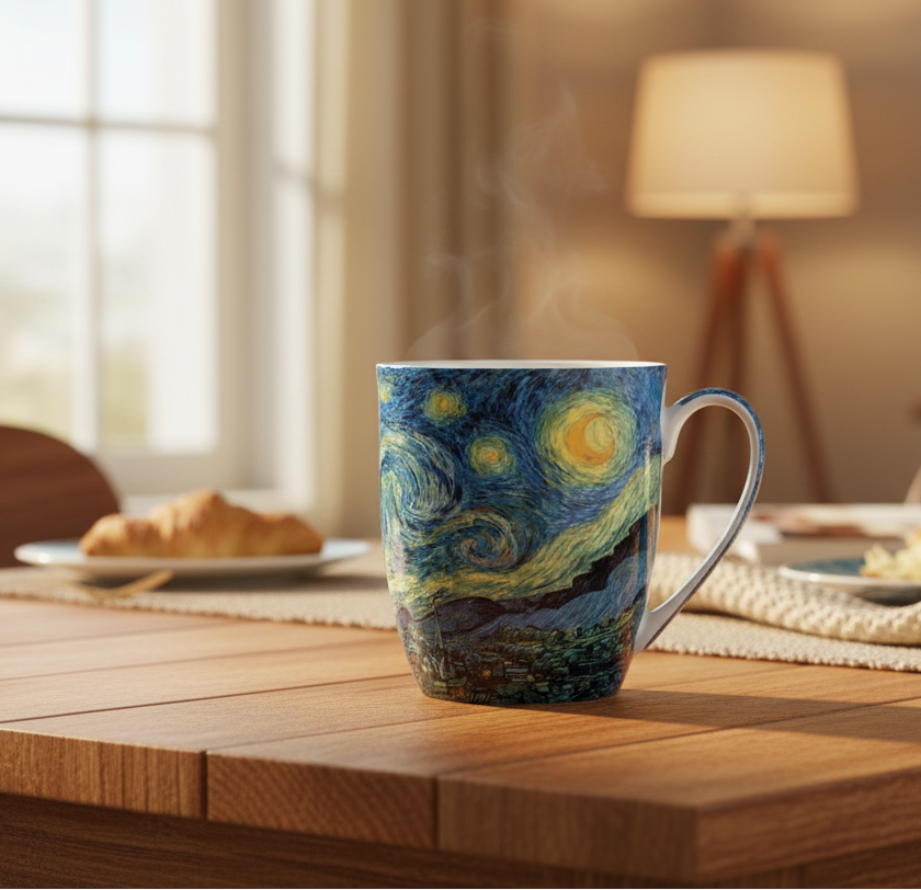 Van Gogh Starry Night Latte Mug