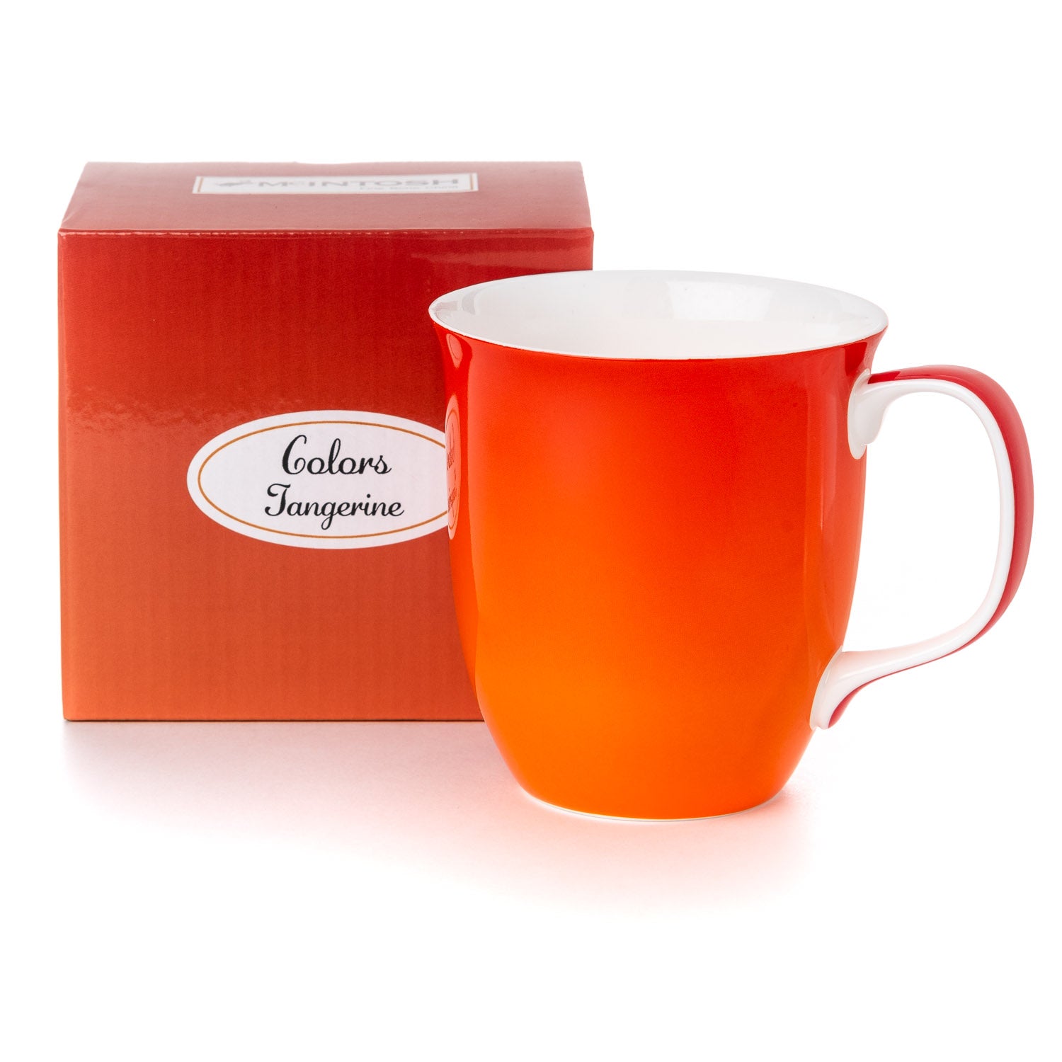 Tangerine Java mug with matching gift box, fine bone china, 12.5 oz (375 ml)