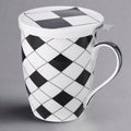 Criss Cross Tea Mug w/ Infuser and Lid