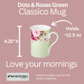 Dots & Roses Green Classico Mug