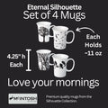 Eternal Silhouette set of 4 Mugs