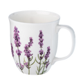 Garden Collection Lavender Java mug, 12.5 oz (375 ml) fine bone china, front view, handle right
