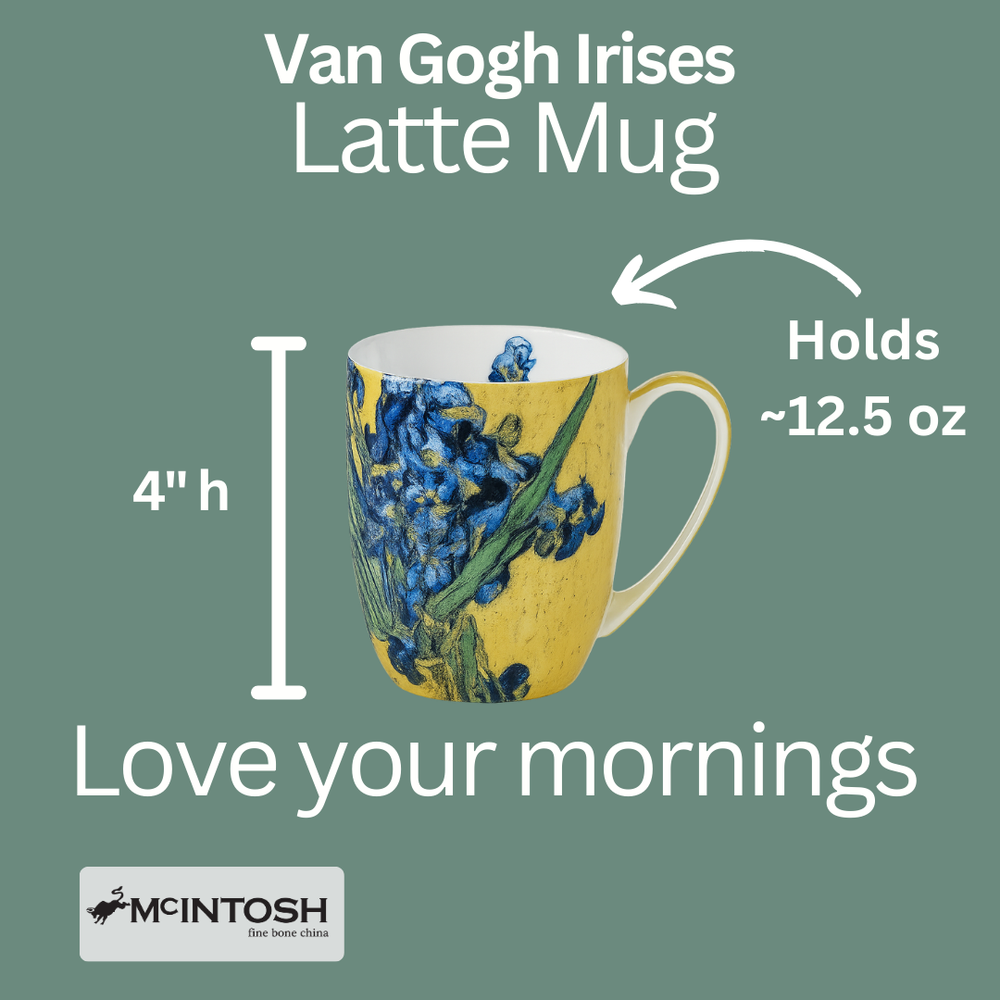 Van Gogh Irises Latte Mug
