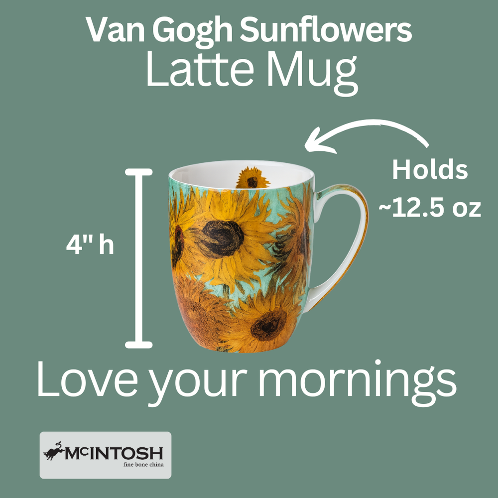 Van Gogh Sunflowers Latte Mug