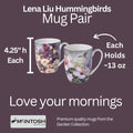 Lena Liu Hummingbirds Mug Pair