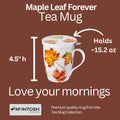 Maple Leaf Forever Tea Mug w/ Infuser & Lid