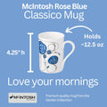 McIntosh Rose Blue Classico Mug