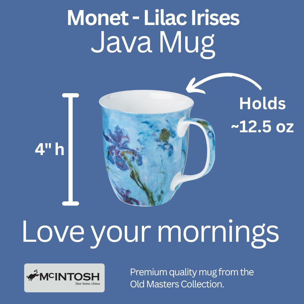 Monet Lilac Irises Java Mug