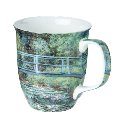 The Japanese Bridge Java Mug. 375ml capacity, art by Claude Monet. 