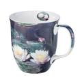 A 375 ml Java Mug with the print Water Lilies by Claude Monet set on a white background. 