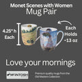 Monet Scenes With Women Mug Pair
