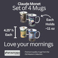 Monet set of 4 Mugs