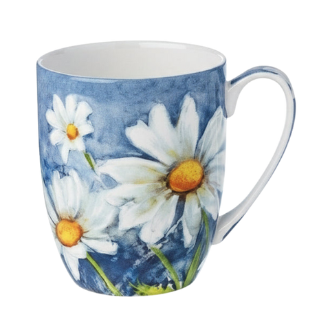 Featuring McIntosh Design Print Morning Flowers on the Latte Mug made of fine bone china. 
