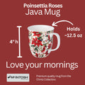 Chintz Poinsettia Java Mug