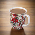 Chintz Poinsettia Java Mug