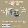 Renoir Boating Scenes Mug Pair