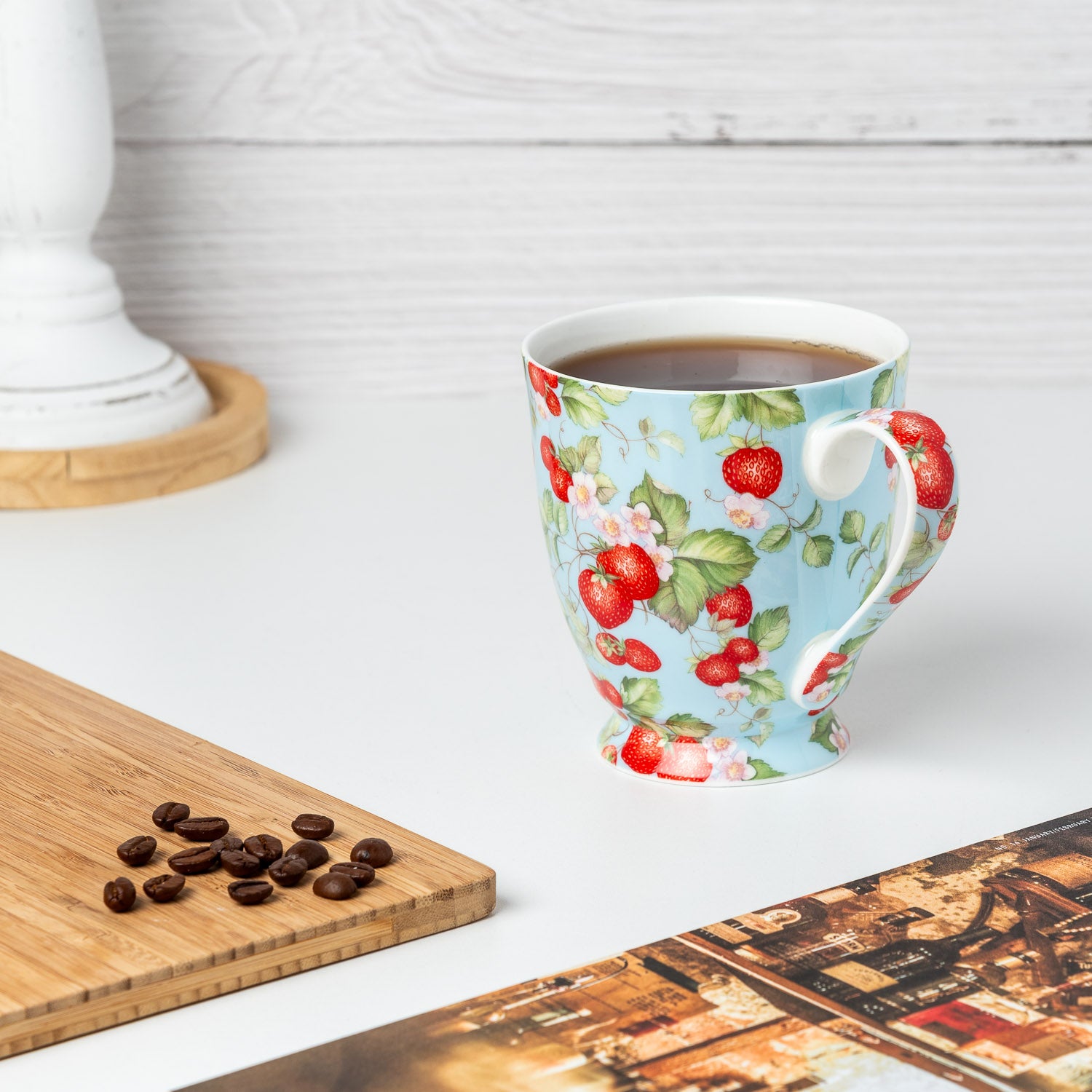 Strawberries Forever Mocha Mug