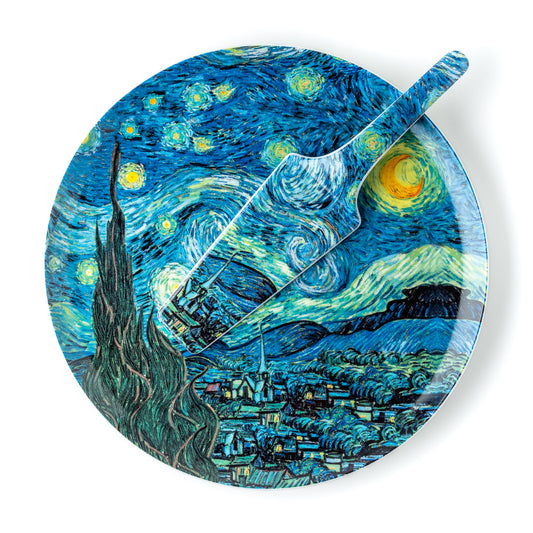 Van Gogh Starry Night Cake Plate w/ Server | NEW FOR 2025