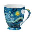 Van Gogh's Starry Night print on our Mocha Mug design with a white background. 500ml capacity. 