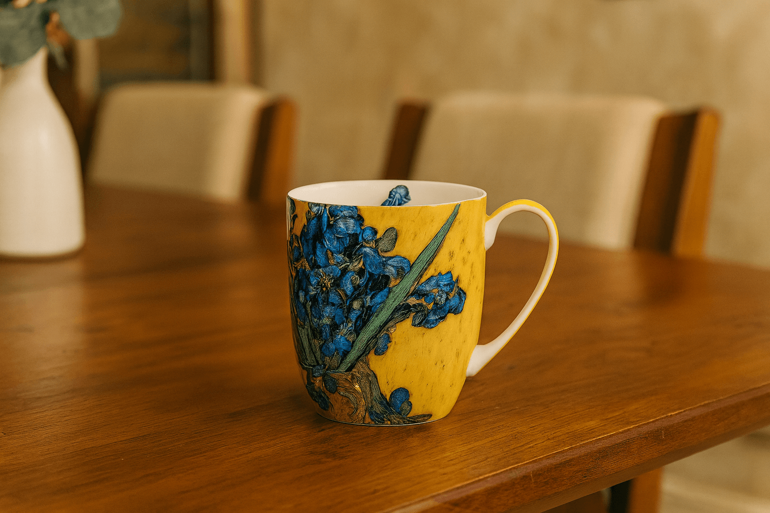 Van Gogh Irises Latte Mug