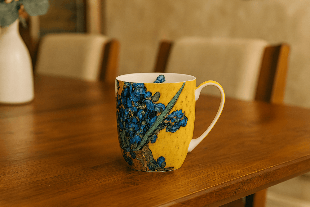 Van Gogh Irises Latte Mug