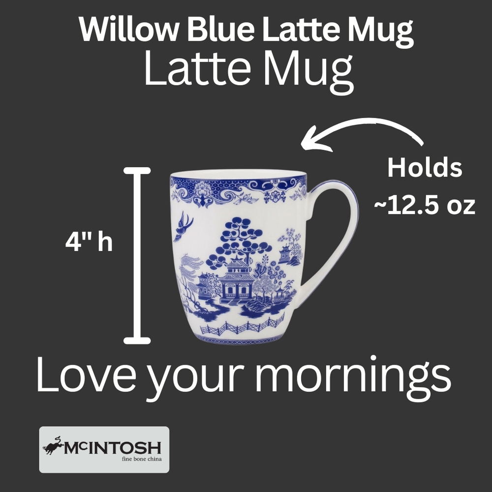 Willow Blue Latte Mug