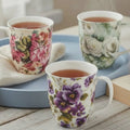 View of Floral Chintz three-mug bundle Java mug in fine bone china, 12.5 oz (375 ml)
