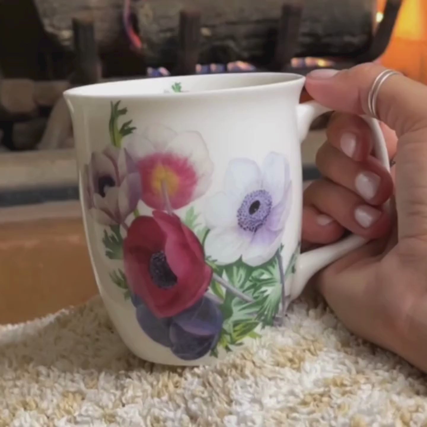 Botanical Flowers Four-Mug Java Bundle